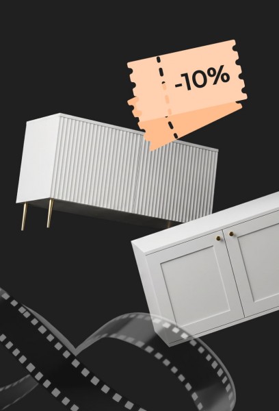 Скидка 10% на тумбы под ТВ