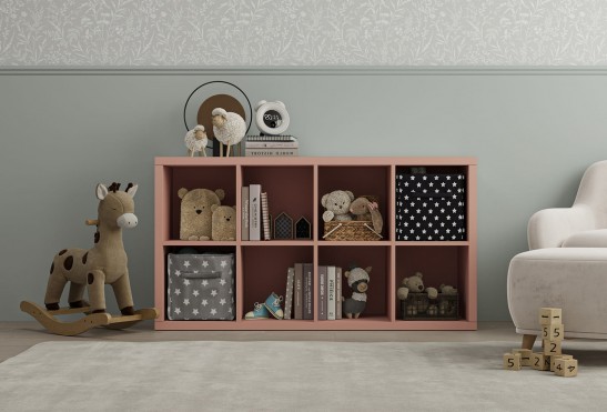 Стеллаж Фан‑9 (цвет Пудровый)