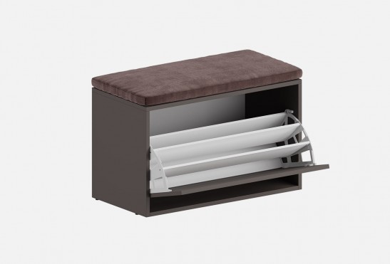 Обувница Луиза‑11 (цвет Трюфель Коричневый, ширина 800 мм)