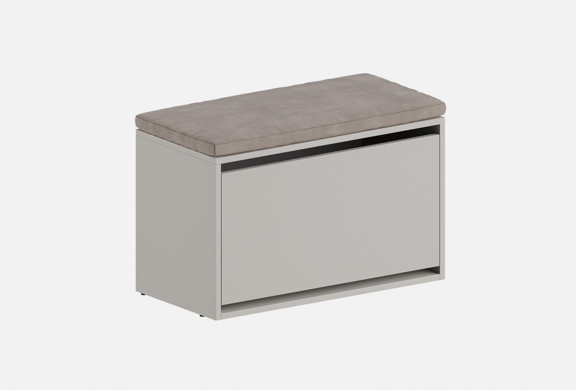 Обувница Луиза‑9 (цвет Ярко‑серый, ширина 800 мм)