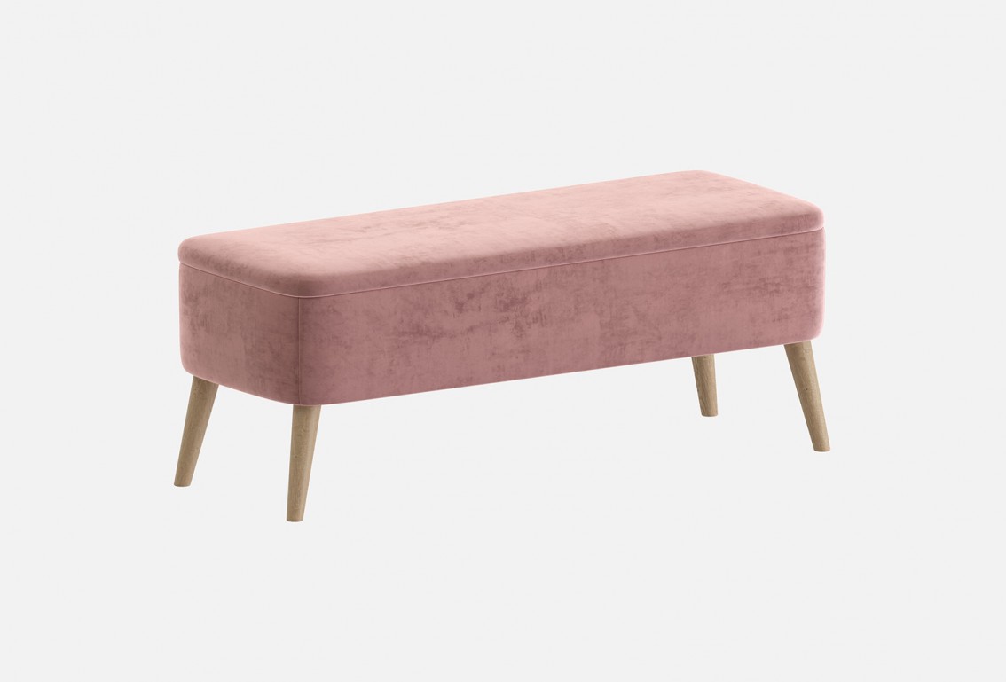 Пуф Лондон‑3 (цвет Royal Velvet 6 Dusty Rose)