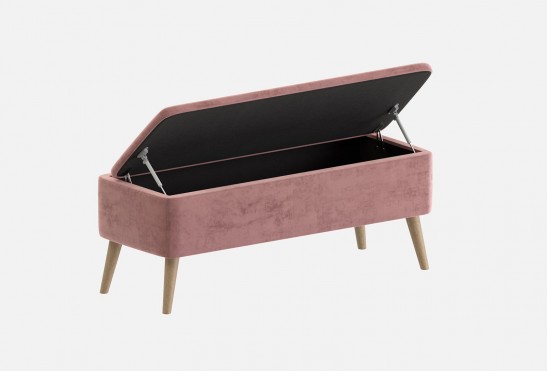 Пуф Лондон‑3 (цвет Royal Velvet 6 Dusty Rose)