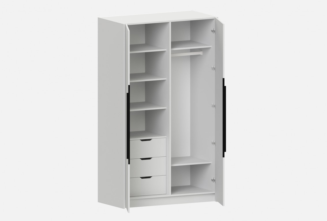 Шкаф Магнус‑1200‑6‑2 (цвет Серый Камень, ширина 1200 мм)