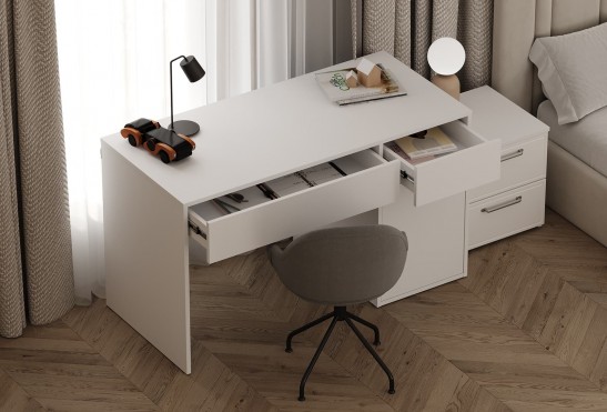 Стол письменный Комфорт‑1 (цвет Белый)