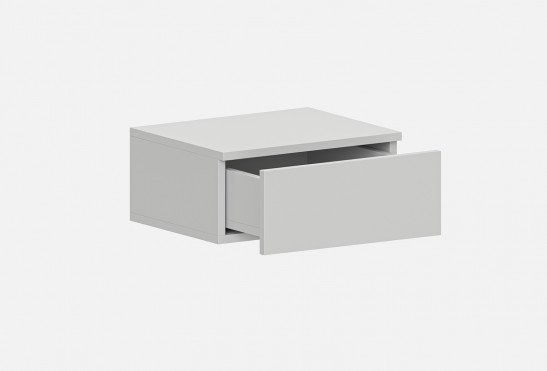 Тумба прикроватная подвесная Афина‑14 (цвет Серый Камень)