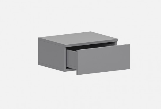 Тумба прикроватная подвесная Афина‑18 (цвет Серый Пыльный)