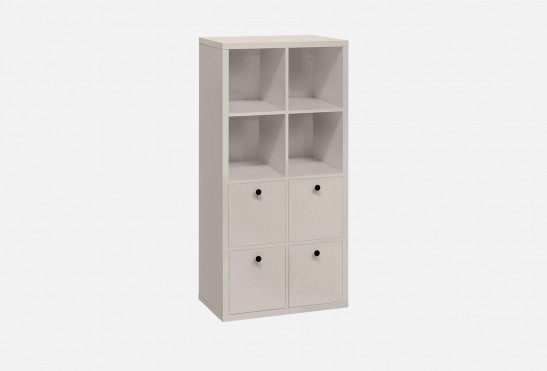 Стеллаж Форли‑4‑7 (цвет Кашемир Серый)