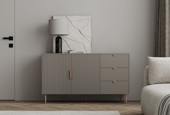 Комод Леонардо‑5 (цвет RAL 7030 / Ярко‑серый)