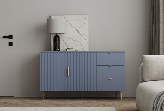 Комод Леонардо‑6 (цвет RAL 5014 / Серый Камень)