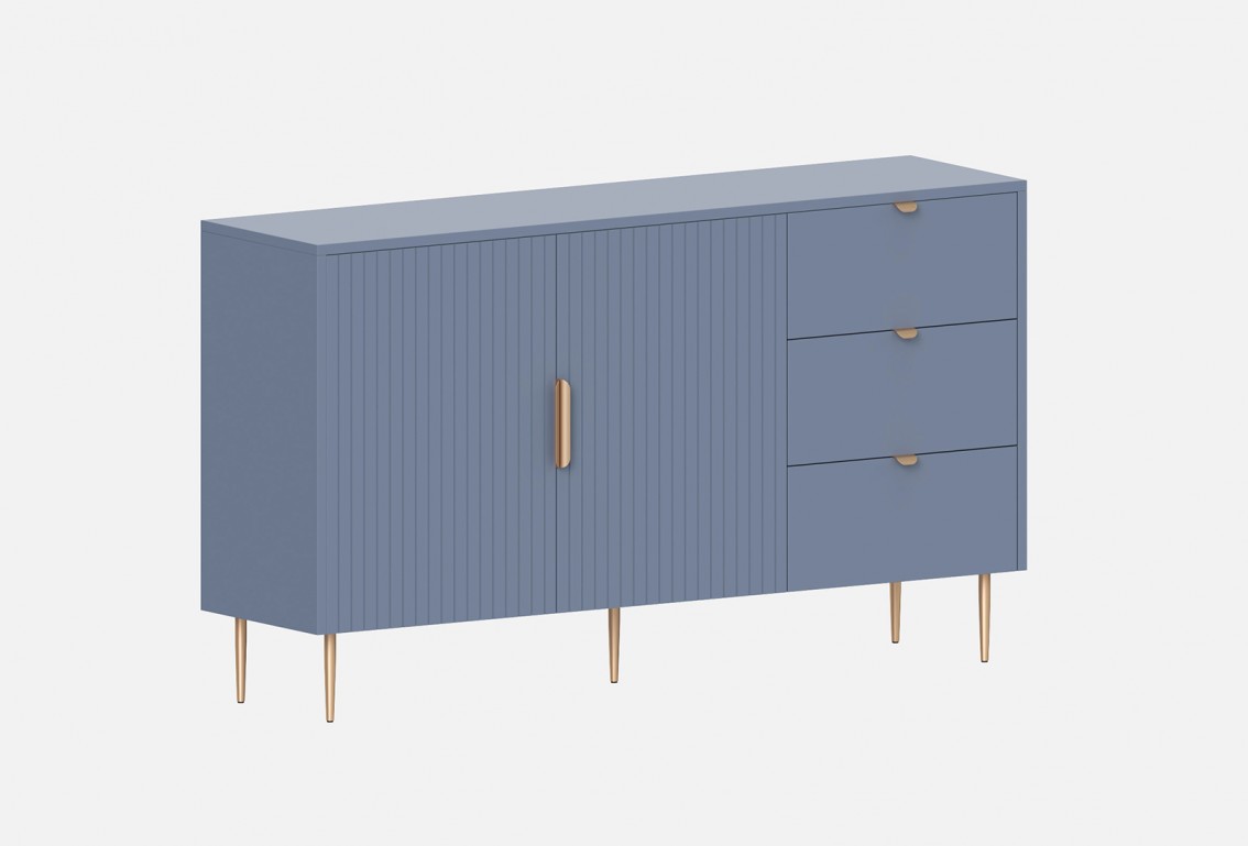 Комод Леонардо‑6 (цвет RAL 5014 / Серый Камень)