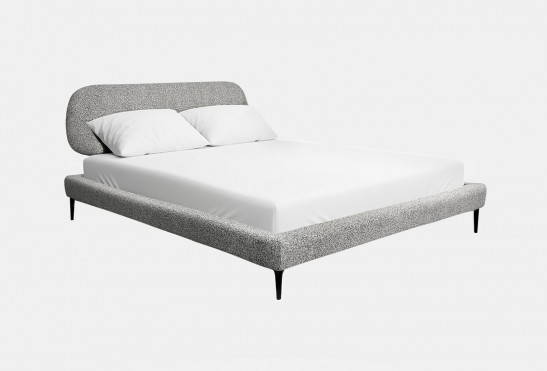 Кровать Сара‑1‑1 (цвет Lotto 401 Steel, спальное место 1600&nbsp;× 2000&nbsp;мм) 