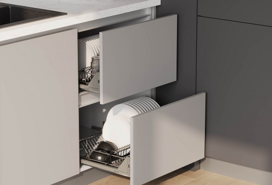 Кухня Прайм‑6‑1 (цвет Туманный&nbsp;/ Бетон) 