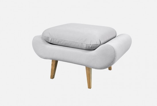Пуф Тедди‑3‑3 (цвет Royal Velvet 17 Silver) выставочный