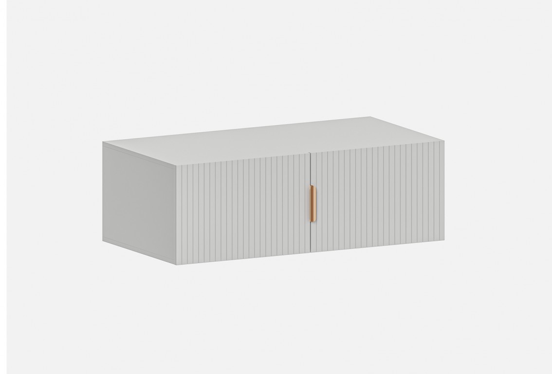 Антресоль Аврора‑А‑1200‑2 (цвет RAL 7047 / Серый Камень, ширина 1200 мм)