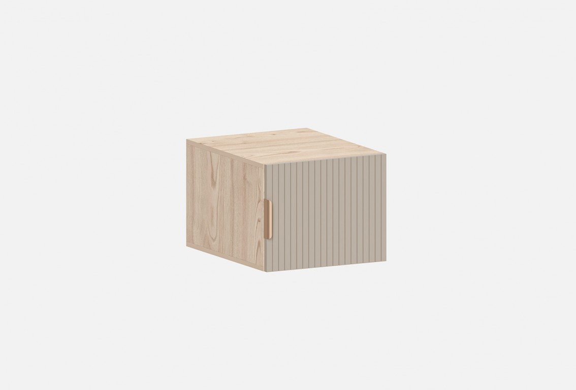 Антресоль Аврора‑А‑500‑9 (цвет RAL 7044 / Каштан Песочный, ширина 500 мм)