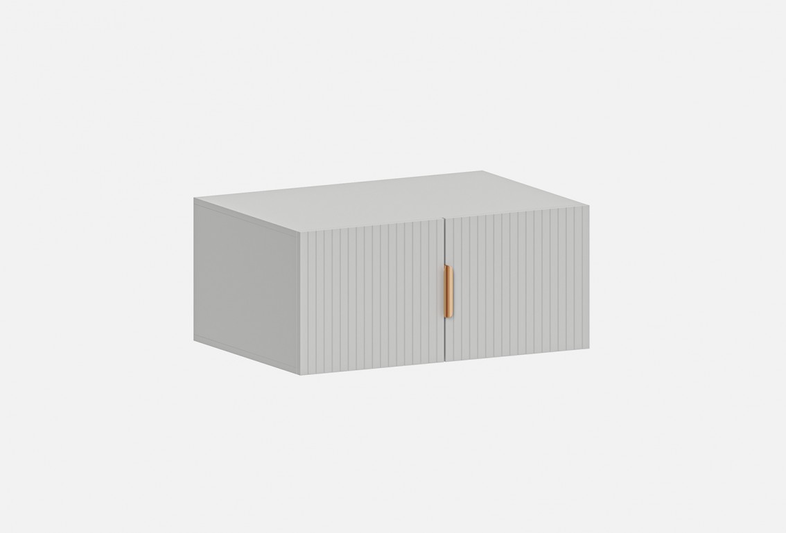 Антресоль Аврора‑А‑900‑2 (цвет RAL 7047 / Серый Камень, ширина 900 мм)