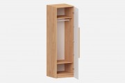 Шкаф Аврора‑600‑1‑4 (цвет RAL 9003 / Дуб Медовый, ширина 600 мм)