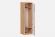 Шкаф Аврора‑600‑1‑6 (цвет RAL 8025 / Дуб Медовый, ширина 600 мм)