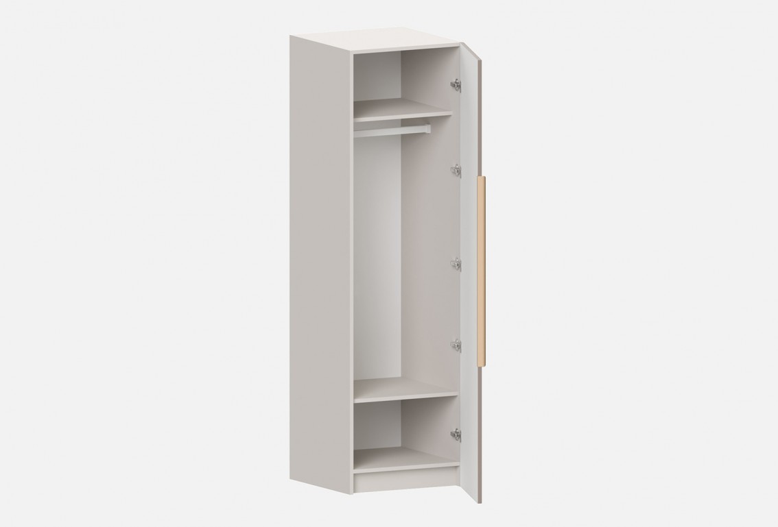 Шкаф Аврора‑600‑1‑7 (цвет RAL 7030 / Ярко‑серый, ширина 600 мм)