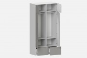 Шкаф Фабио‑1200‑5‑2 (цвет RAL 7042 / Серый Камень, ширина 1200 мм)