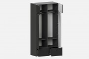 Шкаф Фабио‑1200‑5‑3 (цвет RAL 7022 / Антрацит, ширина 1200 мм)