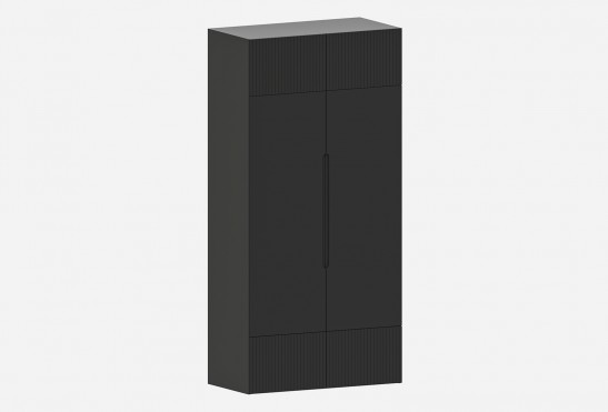 Шкаф Фабио‑1200‑9‑3 (цвет RAL 7022 / Антрацит, ширина 1200 мм)