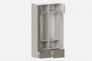 Шкаф Фабио‑1200‑5‑5 (цвет RAL 7030 / Ярко‑серый, ширина 1200 мм)
