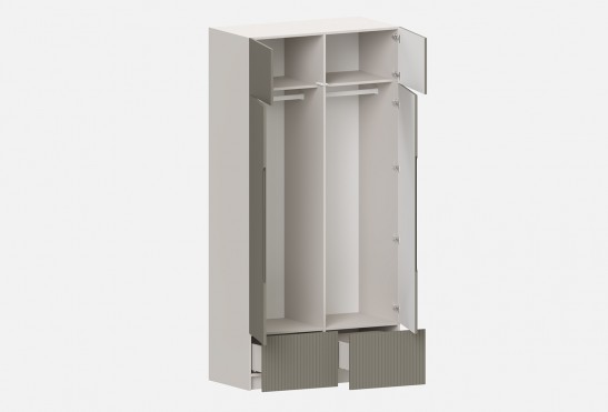 Шкаф Фабио‑1200‑6‑5 (цвет RAL 7030 / Ярко‑серый, ширина 1200 мм)