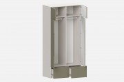 Шкаф Фабио‑1200‑6‑6 (цвет RAL 7033 / Ярко‑серый, ширина 1200 мм)