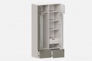 Шкаф Фабио‑1200‑8‑5 (цвет RAL 7030 / Ярко‑серый, ширина 1200 мм)