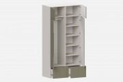 Шкаф Фабио‑1200‑9‑6 (цвет RAL 7033 / Ярко‑серый, ширина 1200 мм)