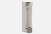 Шкаф Фабио‑500‑2‑5 (цвет RAL 7030 / Ярко‑серый, ширина 500 мм)