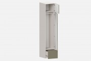 Шкаф Фабио‑500‑2‑6 (цвет RAL 7033 / Ярко‑серый, ширина 500 мм)