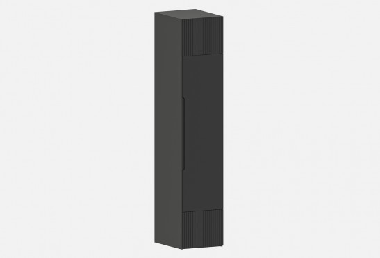 Шкаф Фабио‑500‑1‑3 (цвет RAL 7022 / Антрацит, ширина 500 мм)