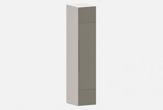 Шкаф Фабио‑500‑1‑5 (цвет RAL 7030 / Ярко‑серый, ширина 500 мм)