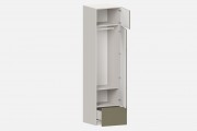 Шкаф Фабио‑600‑1‑6 (цвет RAL 7033 / Ярко‑серый, ширина 600 мм)