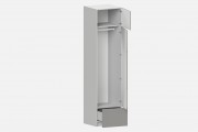 Шкаф Фабио‑600‑2‑2 (цвет RAL 7042 / Серый Камень, ширина 600 мм)