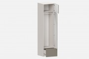 Шкаф Фабио‑600‑2‑5 (цвет RAL 7030 / Ярко‑серый, ширина 600 мм)