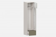 Шкаф Фабио‑600‑2‑6 (цвет RAL 7033 / Ярко‑серый, ширина 600 мм)