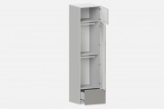 Шкаф Фабио‑600‑3‑2 (цвет RAL 7042 / Серый Камень, ширина 600 мм)