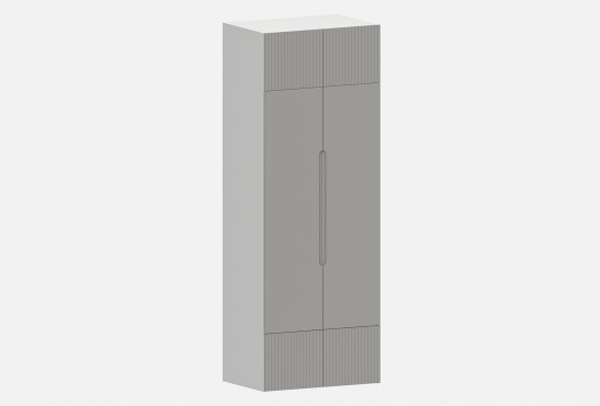 Шкаф Фабио‑900‑7‑2 (цвет RAL 7042 / Серый Камень, ширина 900 мм)