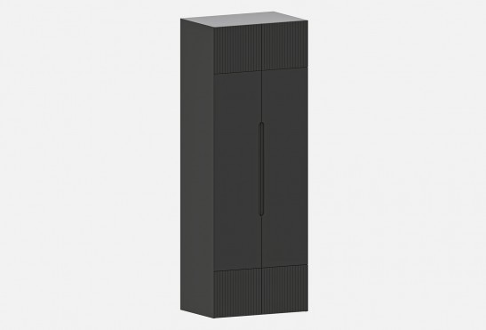 Шкаф Фабио‑900‑7‑3 (цвет RAL 7022 / Антрацит, ширина 900 мм)