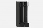 Шкаф Фабио‑900‑6‑3 (цвет RAL 7022 / Антрацит, ширина 900 мм)