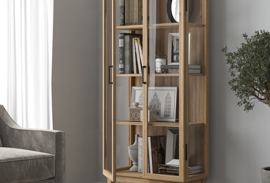 Шкаф‑витрина К‑47‑1 (цвет Натуральный) выставочный