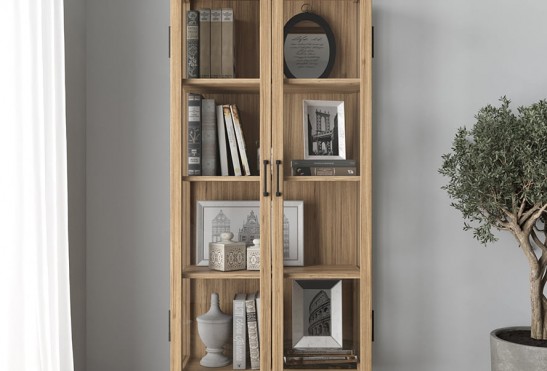 Шкаф‑витрина К‑47‑1 (цвет Натуральный) выставочный