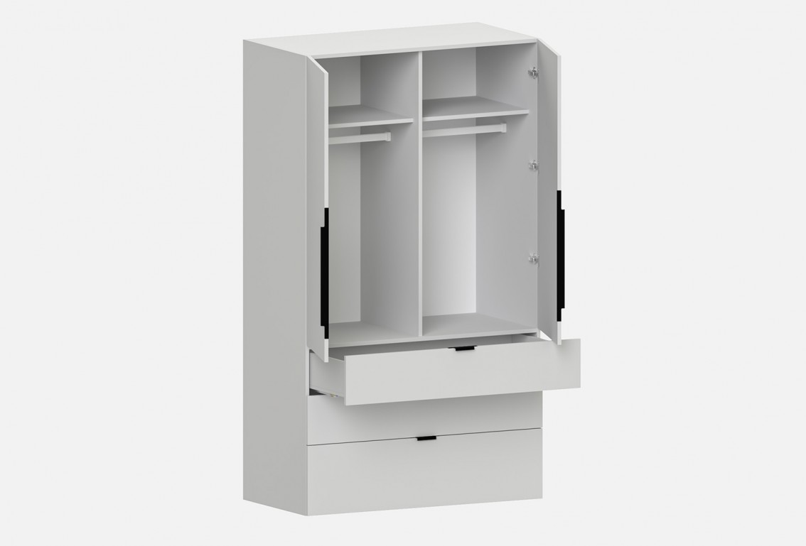 Шкаф Магнус‑1200‑12‑2 (цвет Серый Камень, ширина 1200 мм)