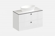 Тумба подвесная с выдвижными ящиками Грейс‑1‑4 (цвет Белый Глянец, ширина 1000 мм)