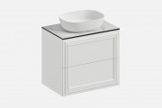Тумба подвесная с выдвижными ящиками Рико‑1‑2 (цвет RAL 9003 / Белый Премиум, ширина 800 мм)