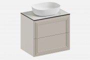 Тумба подвесная с выдвижными ящиками Рико‑2‑4 (цвет RAL7044 / Ярко‑серый, ширина 1000 мм)