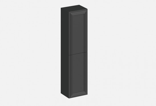 Пенал подвесной Рико‑3‑5  (цвет NCS S 7500‑N / Графит, ширина 400 мм)